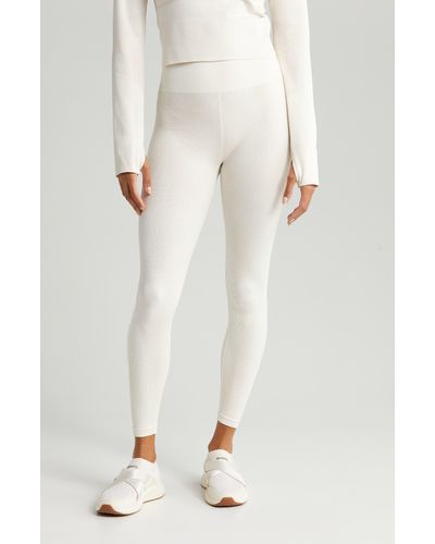 Zella Seamless Jacquard Base Layer leggings - White