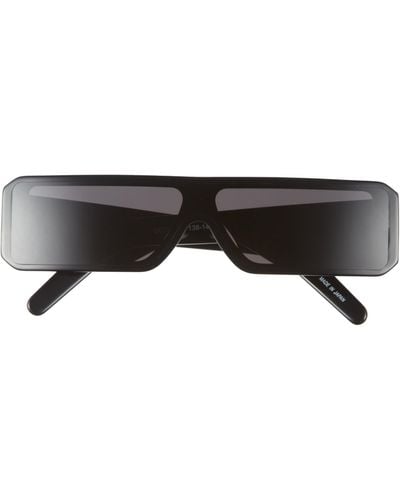 Rick Owens Gethshades Rectangular Shield Sunglasses - Black