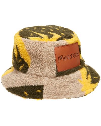 JW Anderson Asymmetric Bucket Hat - Yellow