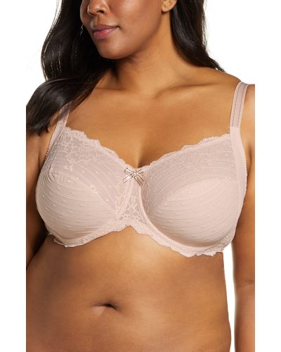 Chantelle Lingerie Rive Gauche Full Coverage Underwire Bra In Ros/waterlily  Pink-ub