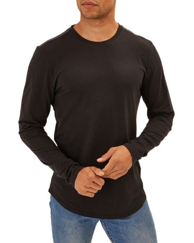 Threads For Thought Kye Slub Long Sleeve T-shirt - Black