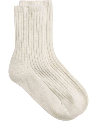 Sweaty Betty Cashmere Rib Socks - White