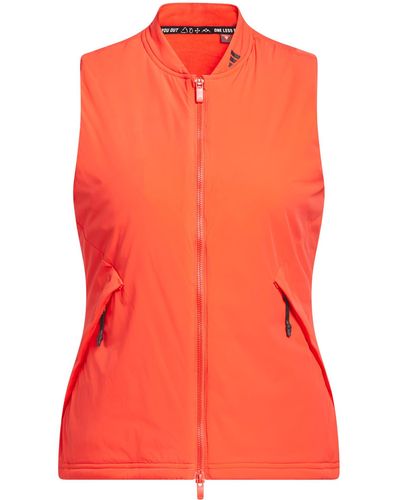 adidas Originals Ultimate365 Tour Frostguard Water Resistant Golf Vest - Orange