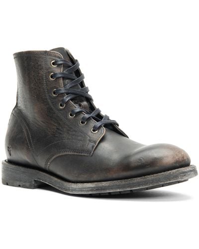 Frye Bowery Plain Toe Boot - Black