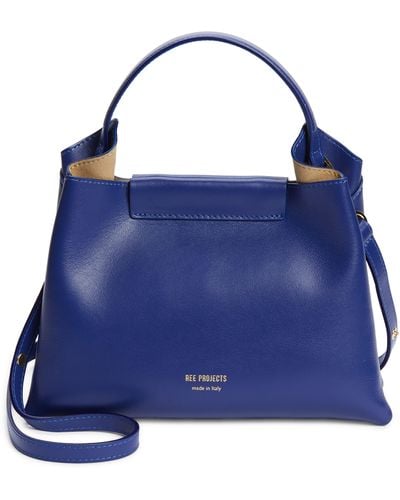 REE PROJECTS Mini Elieze Leather Shoulder Bag - Blue