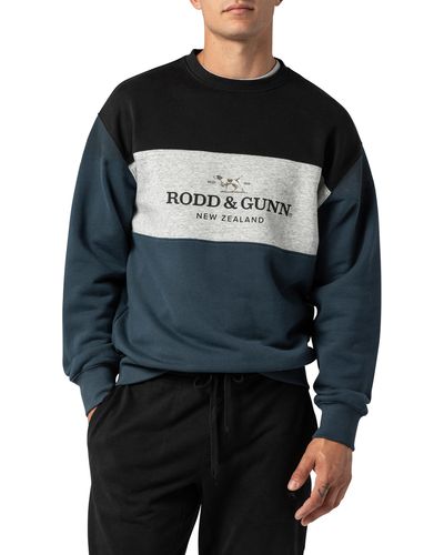 Rodd & Gunn Mount Wesley Colorblock Sweatshirt - Black