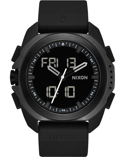 Nixon Ripley Ana-digi Silicone Strap Watch - Black