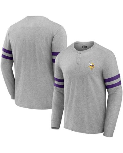 Men's NFL x Darius Rucker Collection by Fanatics Heather Gray Chicago Bears Henley Long Sleeve T-Shirt Size: Medium