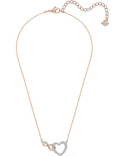 Swarovski Infinity Heart Necklace - White