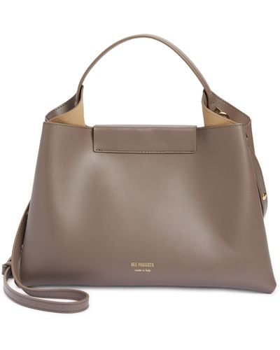 REE PROJECTS Medium Elieze Leather Shoulder Bag - Brown