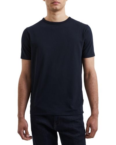 French Connection Solid Crewneck T-shirt - Blue