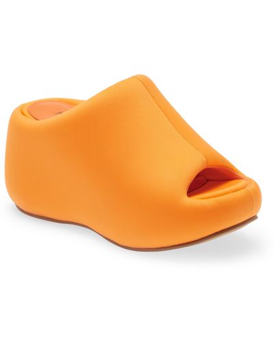 Jeffrey Campbell Cruiser Platform Slide Sandal - Orange