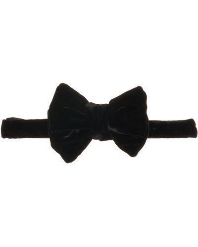 Tom Ford Fluid Velvet Bow Tie - Black