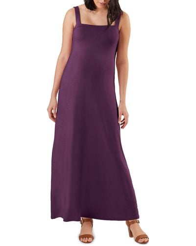 Stowaway Collection Cara Maternity Maxi Dress - Purple