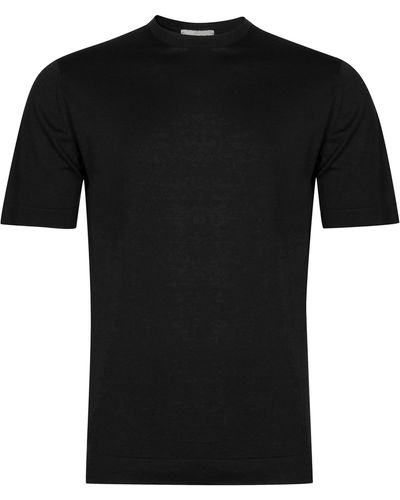 John Smedley Lorca Crewneck T-shirt - Black