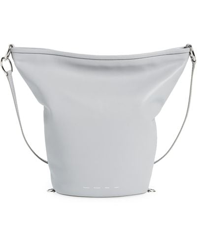 Proenza Schouler Spring Leather Bucket Bag - White