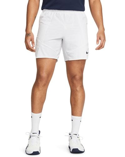 Nike Court Dri-fit Advantage 7" Tennis Shorts - White