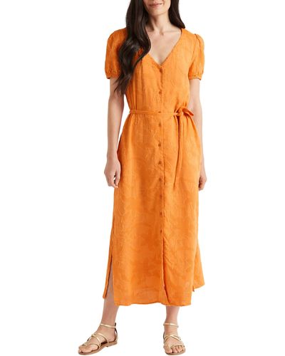 Splendid Nicki Jacquard Dress - Orange