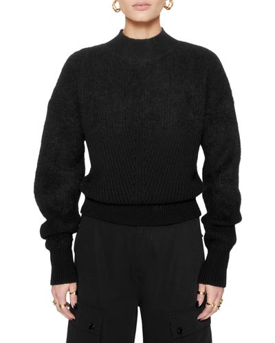Rebecca Minkoff Priscilla Alpaca Blend Sweater - Black