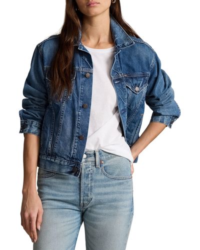 Polo Ralph Lauren Rigid Denim Trucker Jacket - Blue