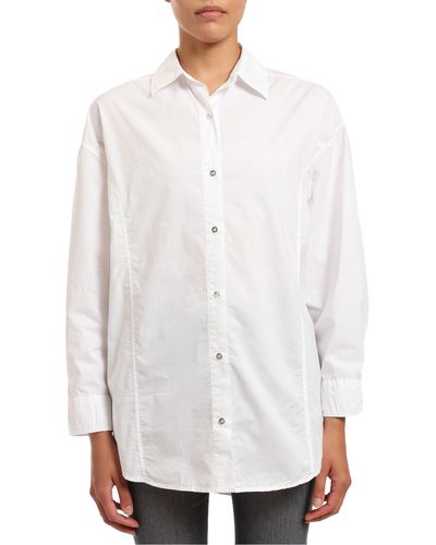 Mavi Cotton Button-up Shirt - White