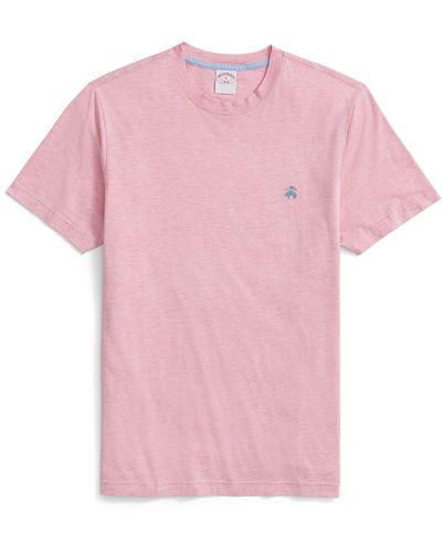 Brooks Brothers Logo Embroidered Supima Cotton T-shirt - Pink