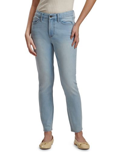 7 For All Mankind High Waist Ankle Skinny Jeans - Blue