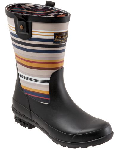 Pendleton Bridger Stripe Waterproof Rain Boot - Black