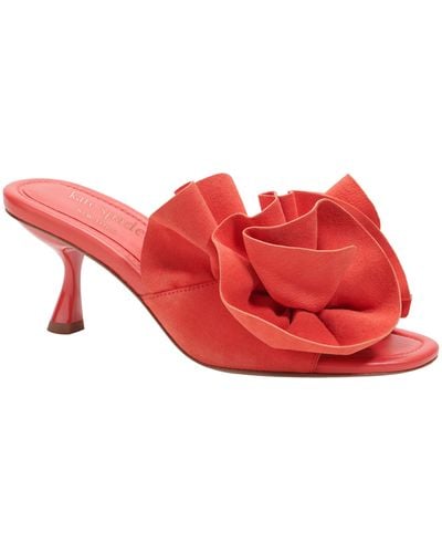 Kate Spade Flourish Flower Accent Sandal - Red