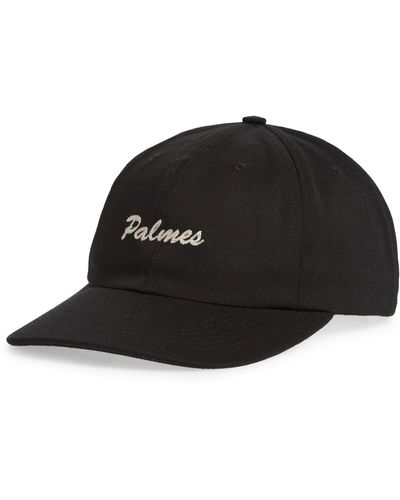 Palmes Alley Logo Adjustable Baseball Cap - Black