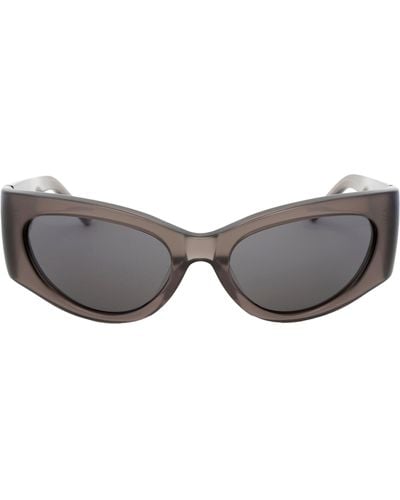 Grey Ant Bank 56mm Wraparound Sunglasses - Gray