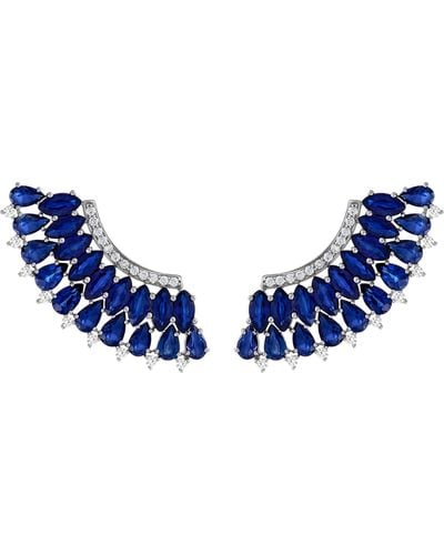 Hueb Mirage Sapphire Earrings - Blue