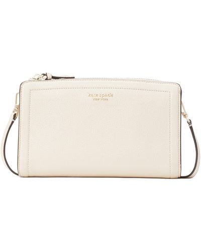 Kate Spade Knott Small Leather Crossbody Bag - Natural