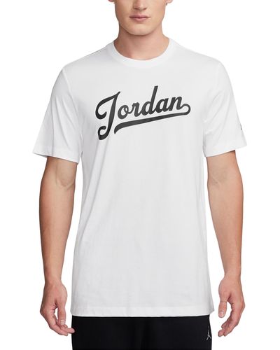 Nike Jordan Cotton Graphic T-shirt - White