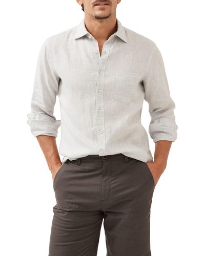 Rodd & Gunn Seaford Linen Button-up Shirt - White