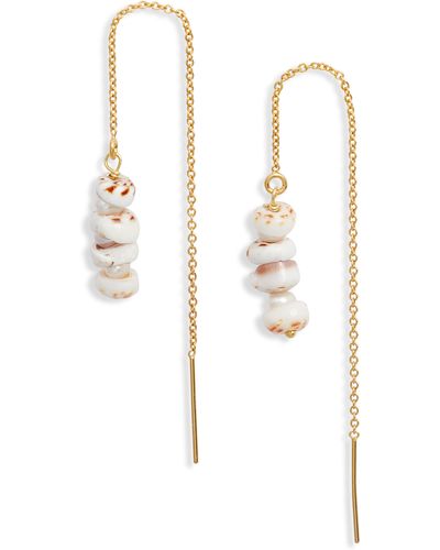 Ki-ele Michelle Threader Earrings - White