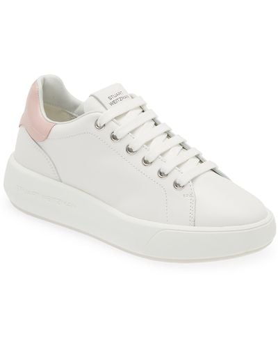 Stuart Weitzman Pro Sleek Sneaker - White