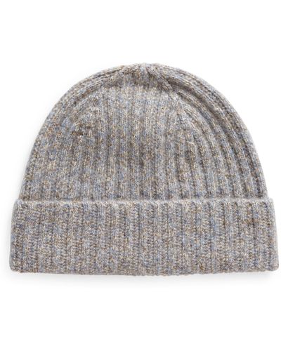 Vince Marled Cashmere Beanie - Gray