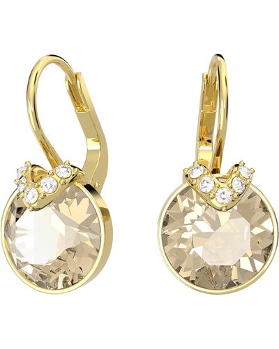 Swarovski Bella Crystal Drop Earrings - Metallic