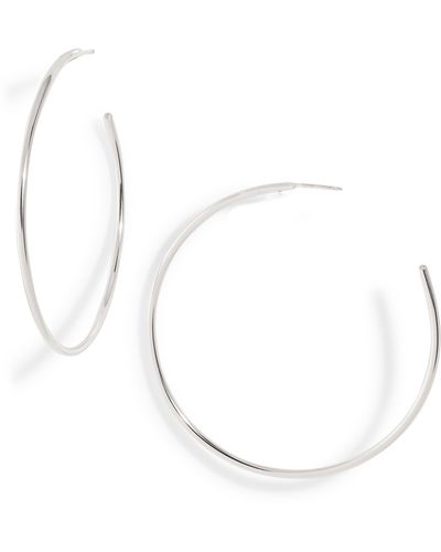 Nashelle Everyday Hoop Earrings - White