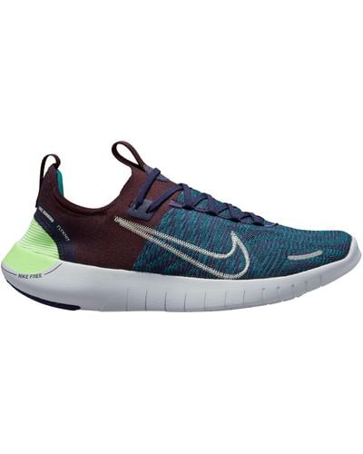 Nike Free Run Flyknit Next Nature Running Shoe - Blue