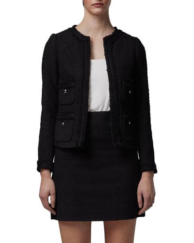 LK Bennett Charlee Tweed Jacket - Black