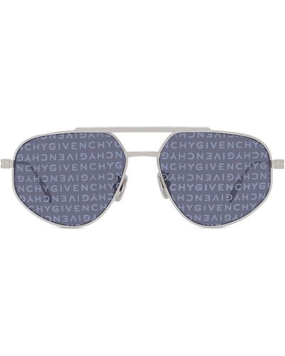 Givenchy Gvspeed 57mm Aviator Sunglasses - Blue