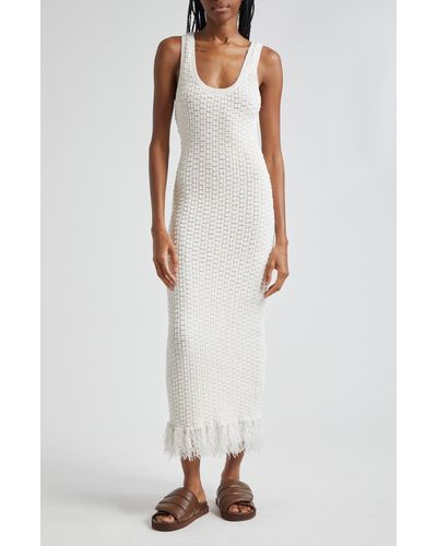 A.L.C. A. L.c. Clementine Knit Midi Dress - White