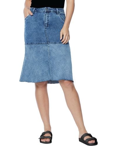 Women's Wash Lab Denim Knee-length skirts from $98 | Lyst