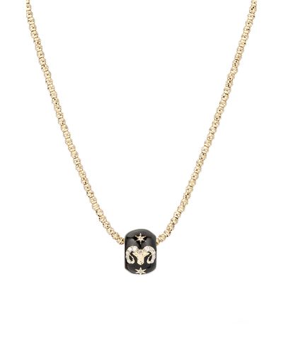 Adina Reyter Aries Diamond Zodiac Pendant Necklace - Metallic
