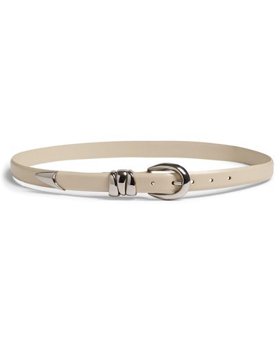 Madewell Chunky Metal Leather Belt - Multicolor