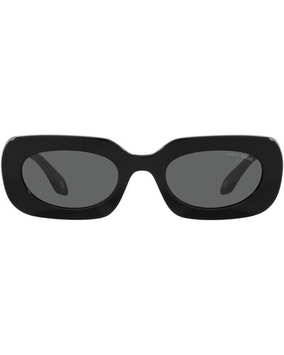 Armani Exchange 52mm Rectangular Sunglasses - Black