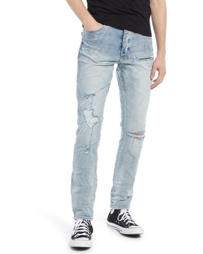 Ksubi Chitch Punk Trashed Skinny Fit Stretch Jeans In Philly Blue At Nordstrom Rack