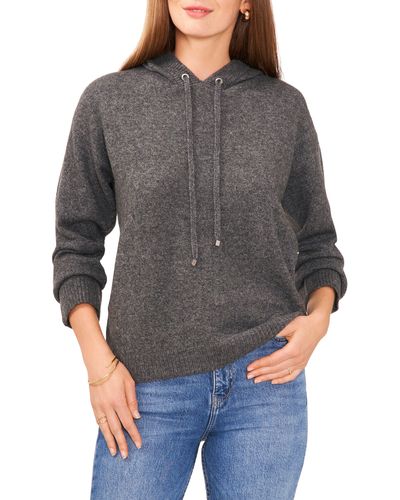 Vince Camuto Jersey Knit Hooded Sweater - Gray